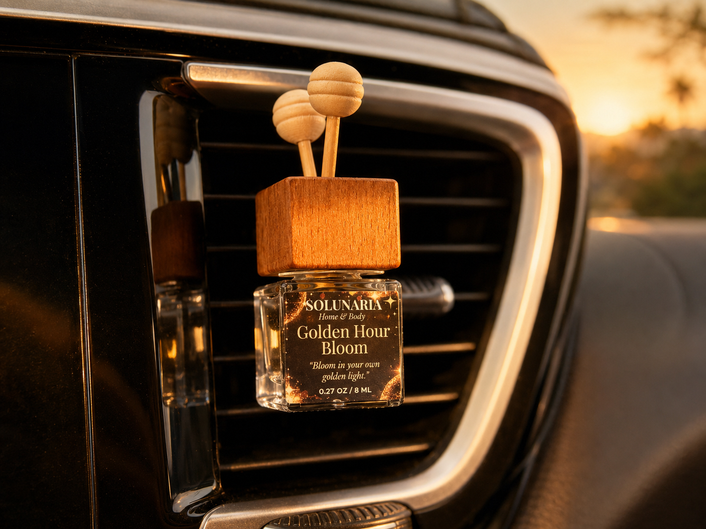 Golden Hour Bloom — Car Diffuser